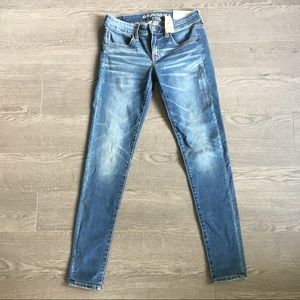 Low rise super stretch AE jeggings